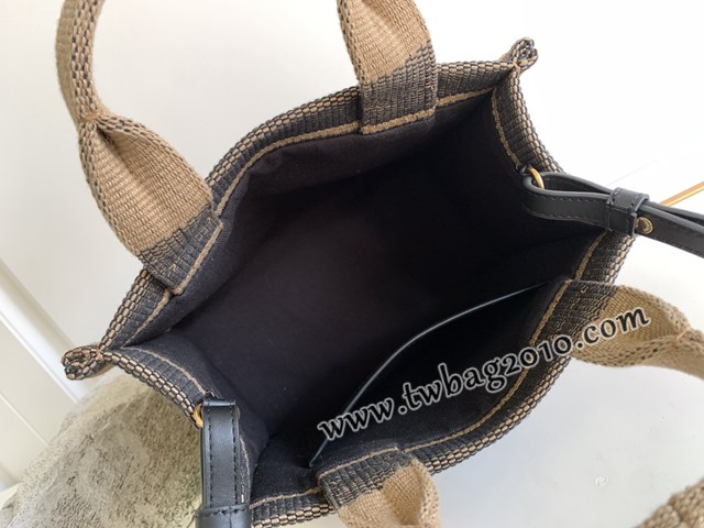 Celine專櫃2023新款小號托特手提包 賽琳CABAS THAIS小號TRIOMPHE織物牛皮革手袋 sldj2330